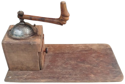 1900 OSMANLI USTA İSİ YAPIM KAHVE CEKİRDEGİ OGUTUCU MEKANIK AHSAP EL DEGİRMEN 