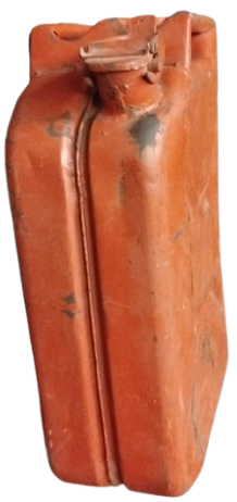 1980 ORİJİNAL SOVYET DÖNEMİ 20 LİTRE ASKERİ JERRYCAN METAL TASINABİLİR SIVI YAKIT BİDONU