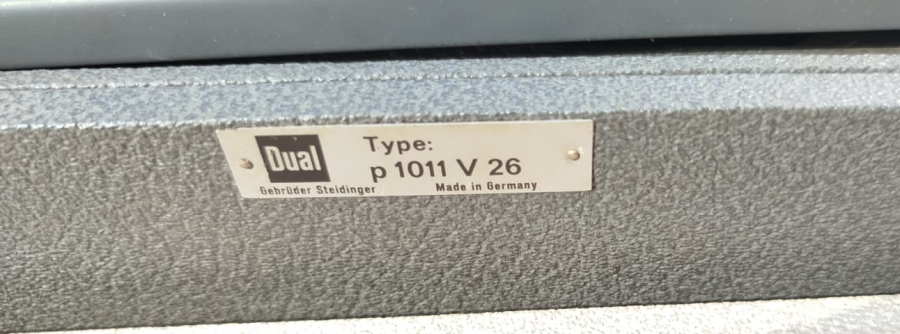 ALMAN DUAL P 1011 V 26 STEREO  HİFİ 16, 33, 45 VE 78 RPM DEVİR TAŞINABİLİR ÇANTALI PİKAP CİFT HOPORLOR 