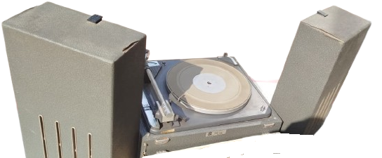 ALMAN DUAL P 1011 V 26 STEREO  HİFİ 16, 33, 45 VE 78 RPM DEVİR TAŞINABİLİR ÇANTALI PİKAP CİFT HOPORLOR 