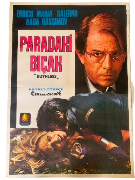 ''RUTHLES''  PARADAKİ BIÇAK DÖNEM BASKI FİLM AFİŞİ