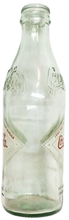 COCA COLA NOSTALJİ SERİSİ 25 CL LİK KABARTMALI VE ETİKETLİ KOLEKSİYONLUK VİNTAGE CAM ŞİŞE.