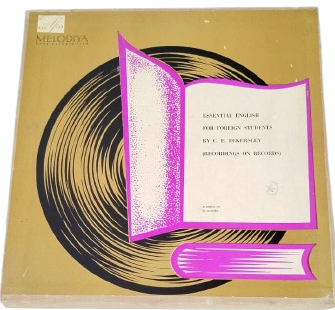 1960 MELODIYA BASKISI ESSENTIAL ENGLISH FOR FOREIGN STUDENTS C. E. ECKERSLEY İNGİLİZCE EĞİTİMİ KOLEKSİYONLUK NADİR DİL PLAĞI.33 LP