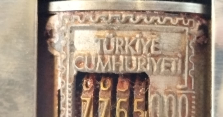 ADR POSTALIA MARKA MEKANİK POSTA PULLAMA MAKİNASI GÖNDERİLERİ DAMGALAMAYA YARAR TURKIYE CUMHURİYETİ