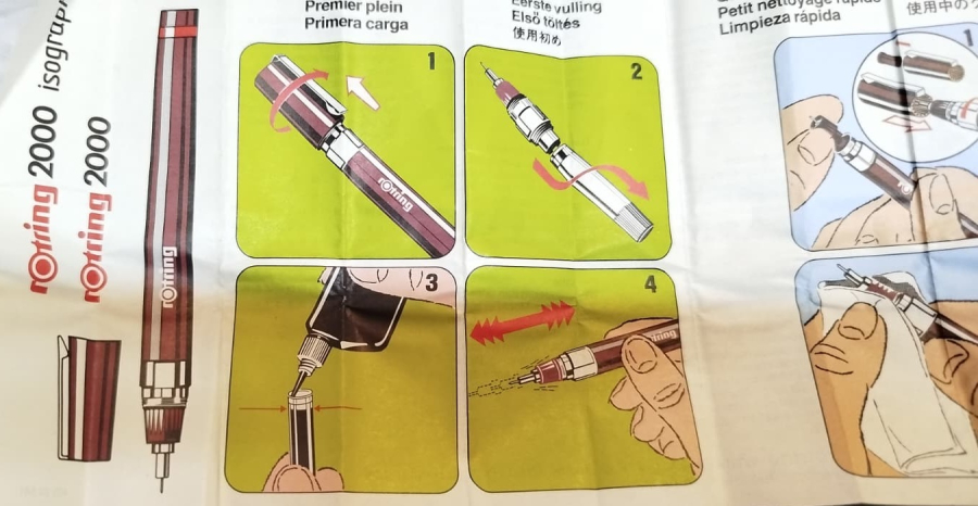 ROTRING 2000 ISOGRAPH TEKNIK CIZIM KALEM SETI MIKRO HASSASIYETTE DETAYLI CIZIMLER VE PROJELER URETMEK ICIN