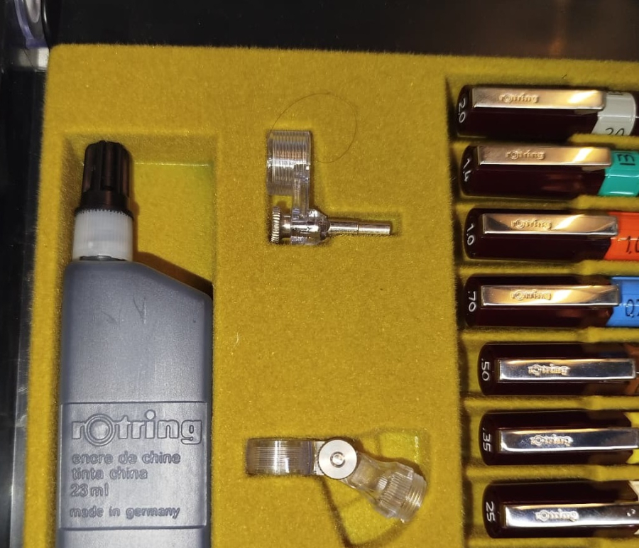 ROTRING 2000 ISOGRAPH TEKNIK CIZIM KALEM SETI MIKRO HASSASIYETTE DETAYLI CIZIMLER VE PROJELER URETMEK ICIN