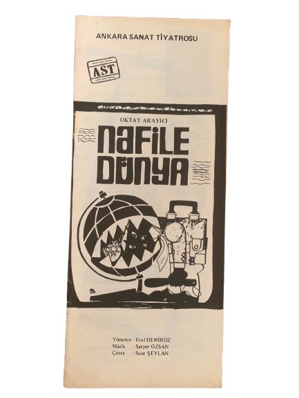 ANKARA SANAT TİYATROSU (AST) ''NAFİLE DÜNYA / BİR CEZA AVUKATININ ANILARI'' TİYATRO OYUN KİTAPÇIĞI