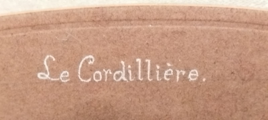 1895 CGT LE CORDİLLİÈRE ORJİNAL ALBUMİN BASKI DALMOUTH MARSİLLE DAMGALI + 1902 ÇERÇEVE +1902 BANKA TAKVİMİNE YAPISTIRMA