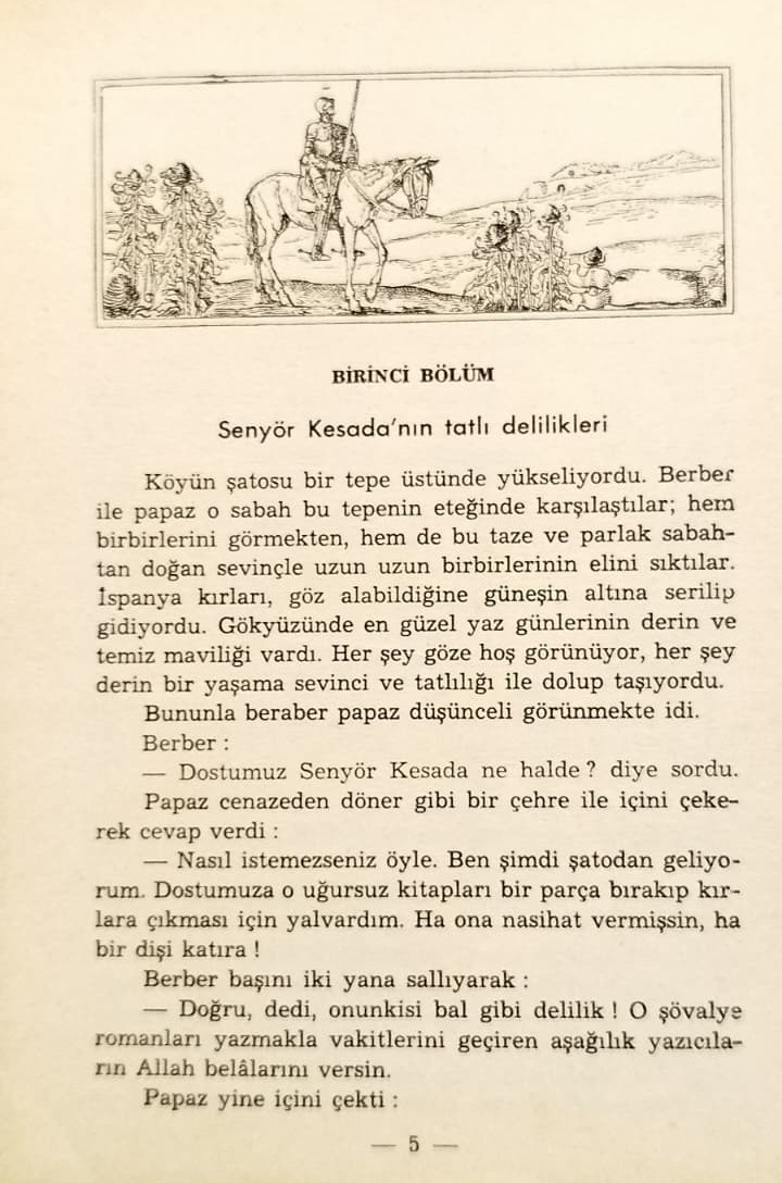 1957 BASIM DOĞAN KARDEŞ YAYINLARI YAPI KREDİ KÜLTÜR HİZMETİ VİNTAGE DON KİŞOT KİTABI