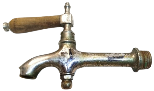 AHŞAP SAPLI ANTİK BİRÇEŞME MUSLUĞU VINTAGE KOLEKSİYON PARÇASI