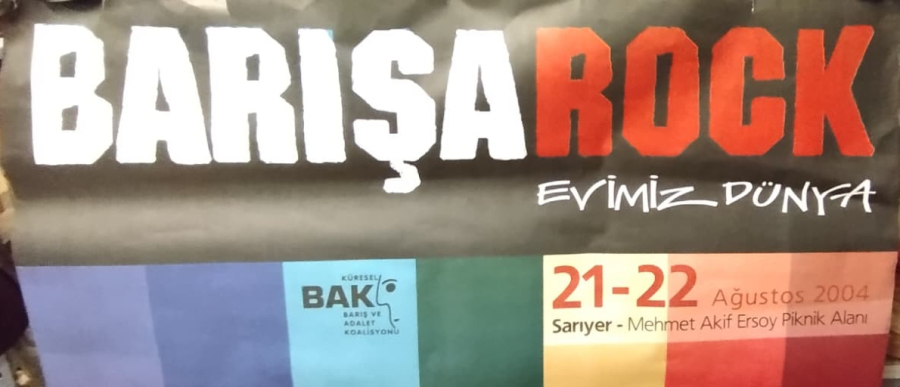 BARIŞAROCK 2004 EVİMİZ DÜNYA FESTİVALİ ORİJİNAL KONSER AFİŞİ KOLEKSİYONLUK NADİR MÜZİK EPHEMERASI