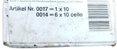 ISI METALLWARENFABRIK GMBH MARKA ORİJİNAL KUTUSUNDA VİNTAGE SODA KAPSÜLÜ 10 ADET PAKETİNDE