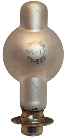 ORİJİNAL VİNTAGE SYLVANIA SYL-17 8V 50W PROJEKSİYON AMPULÜ BEBE LAMBA 