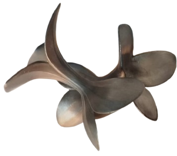 ART NOUVEAU VE MİD-CENTURY  LALE FORMUNDA METAL MUMLUK ÇİFTİ DEKORATİF OBJE UC AYAKLI