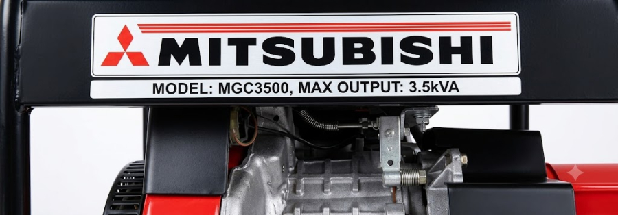 ORİJİNAL JAPON 1989 YAPIMI MITSUBISHI MGK 3500 PORTATİF BENZİNLİ JENERATÖR TEMİZ BAKIMLI JENARATOR