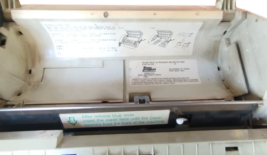 BROTHER PERSONAL FAX-190 MODELİ BELGE VE DOKÜMAN İLETİMİ SAĞLAYAN VİNTAGE TERMÂL FAKS CİHAZI SORUNSUZ
