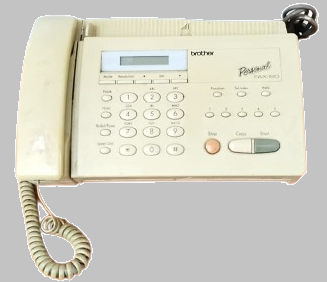 BROTHER PERSONAL FAX-190 MODELİ BELGE VE DOKÜMAN İLETİMİ SAĞLAYAN VİNTAGE TERMÂL FAKS CİHAZI SORUNSUZ