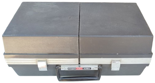 1960 VİNTAGE AIWA P-184 STEREO ÇANTALI RADYOLU PIKAP PİLLİ CERYANLI