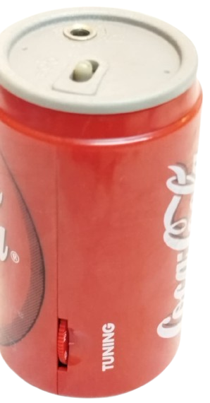 1990 COCA COLA KUTU TASARIMLI KOLEKSİYONLUK MİNİ FM RADYO MODEL C702