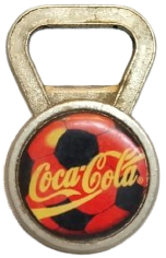 1990 RETRO COCA COLA FUTBOL TEMALI NADİR VİNTAGE METAL GAZOZ KAPAK AÇACAĞI