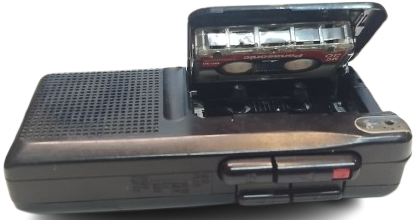 1990 PANASONIC RN-302 MICROCASSETTE RECORDER SES KAYIT CIHAZI JAPON YAZAR VE GAZETECI  TEYP