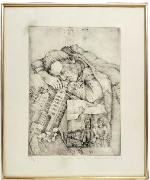 MAHMUT CELAYİR İMZALI ÖZGÜN BASKI RESİM SANAT KOLEKSİYONCULARI İÇİN DEĞERLİ DEKORATİF BİR ESERDİR.