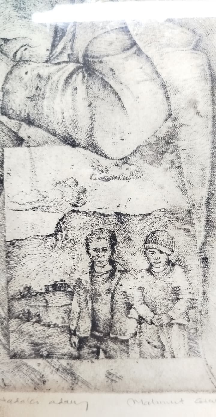 MAHMUT CELAYİR İMZALI ÖZGÜN BASKI RESİM SANAT KOLEKSİYONCULARI İÇİN DEĞERLİ DEKORATİF BİR ESERDİR.