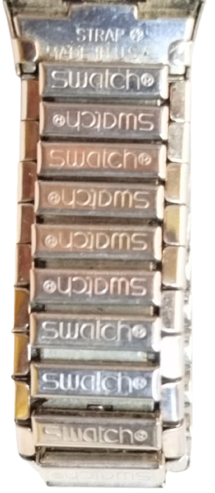 1996 SWATCH IRONY SWISS MADE KADIN KOL SAATİ SİYAH KADRAN ESNEK BİLEZİK
