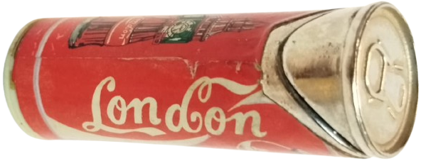 1980 VİNTAGE COCA COLA İÇECEK TENEKE KUTUSU TASARIMLI LONDRA SOUVENIR GAZLI CEP ÇAKMAĞI