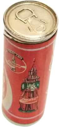 1980 VİNTAGE COCA COLA İÇECEK TENEKE KUTUSU TASARIMLI LONDRA SOUVENIR GAZLI CEP ÇAKMAĞI