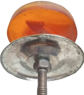 1960 AKRİLİK ŞEFFAF ORANJ PORTAKAL RENKDE  DÖKÜM 5 NUMARA KAPI TUTMA KOLU KAPI KOLU TOKMAGI
