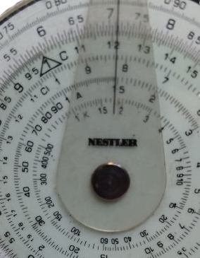 NESTLER DAİRESEL HESAP CETVELİ, MÜHENDİSLİK VE BİLİMSEL HESAPLAMALAR İÇİN ÜRETİLMİŞ ÖZEL KOLEKSİYONLUK MEKANİK ALET.
