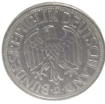 1979 YILI ALMANYA DARPHANESİ ÜRETİMİ OKASİYONEL NOSTALJİK 1 DEUTSCHE MARK MADENİ PARA.
