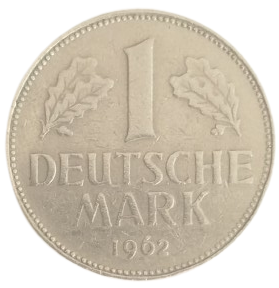 1962 YILI ALMANYA DARPHANESİ ÜRETİMİ OKASİYONEL NOSTALJİK 1 DEUTSCHE MARK MADENİ PARA
