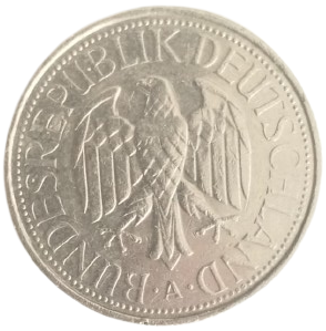 1991 YILI ALMANYA DARPHANESİ ÜRETİMİ OKASİYONEL NOSTALJİK 1 DEUTSCHE MARK MADENİ PARA