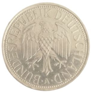 1992 YILI ALMANYA DARPHANESİ ÜRETİMİ OKASİYONEL NOSTALJİK 1 DEUTSCHE MARK MADENİ PARA