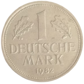 1982 YILI ALMANYA DARPHANESİ ÜRETİMİ OKASİYONEL NOSTALJİK 1 DEUTSCHE MARK MADENİ PARA