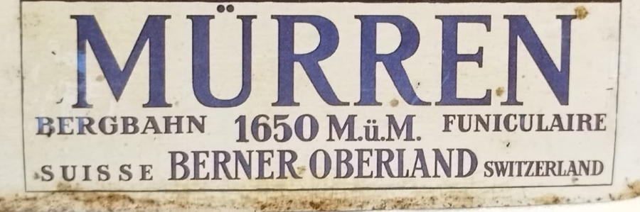 1925 MÜRREN BERGBAHN  1650 MÜM  FUNICULAIRE  SUISSE BERNER OBERLAND SWITZERLAND TENEKE  KARTPOSTAL