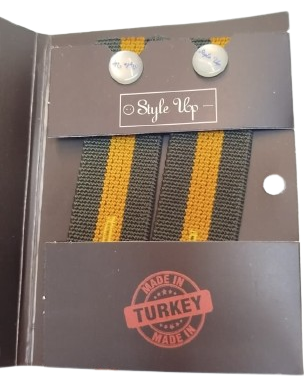 GÖMLEK KOLLARINI SABİTLEYEN, SEDEF DÜĞMELİ, ELASTİK VE ŞIK TASARIMLI YERLİ ÜRETİM KOL TUTUCU AKSESUAR.