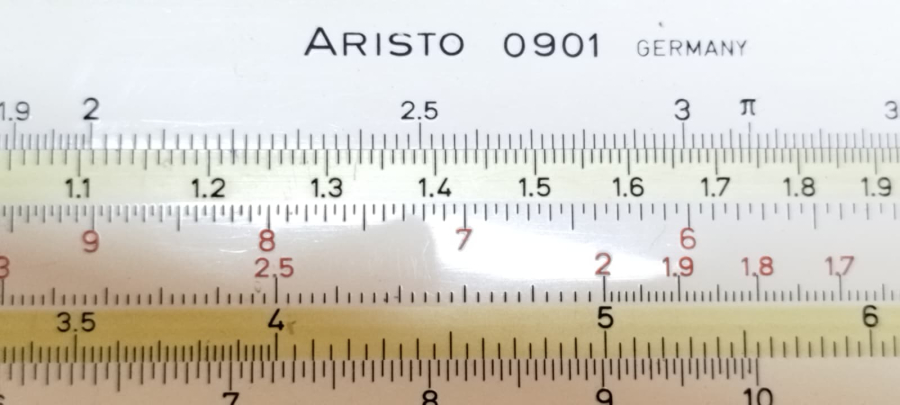 ARİSTO JUNİOR 0901 VİNTAGE ALMAN HESAP CETVELİ MATEMATİK MUHENDİSLİK TAM TAKIM EKSİKSİZ ALMAN DENNERT & PAPE (ARISTO)