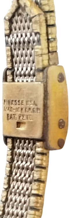 1970 FINESSE USA DİJİTAL LED KADIN KOL SAATİ KIRMIZI KADRAN 10 MK ALTIN KAPLAMA AMERİKAN