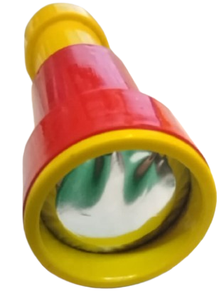NOSTALJİK 1970 LERDEN RENKLİ PLASTİK GÖVDELİ OPTİK SİMETRİK PATERN OLUŞTURAN VİNTAGE KALEİDOSKOP DÜRBÜN