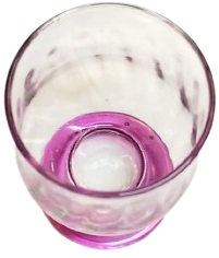 VİNTAGE PEMBE TABANLI OPTİK DESENLİ 6'LI ZARİF MEŞRUBAT VE SU BARDAK SETİ.