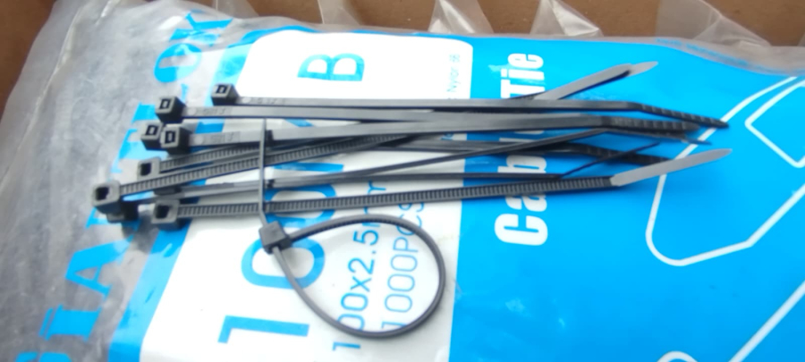 GWEST GT 100M 100 X 2,5 MM SİYAH KABLO BAĞI STANDART KABLO BAĞLARI; 1000 ADET LİK POSETDE 
