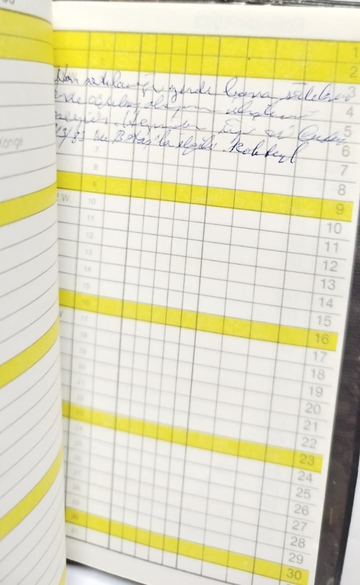 1983 ALMANYA BASIM DERİ KAPLI KOLEKSİYONLUK RTV FIRMASINA AİT ÖZEL MİNYATÜR CEP AJANDASI