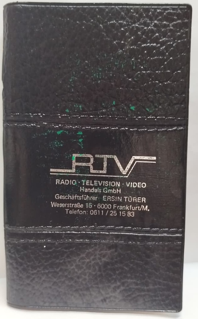 1983 ALMANYA BASIM DERİ KAPLI KOLEKSİYONLUK RTV FIRMASINA AİT ÖZEL MİNYATÜR CEP AJANDASI