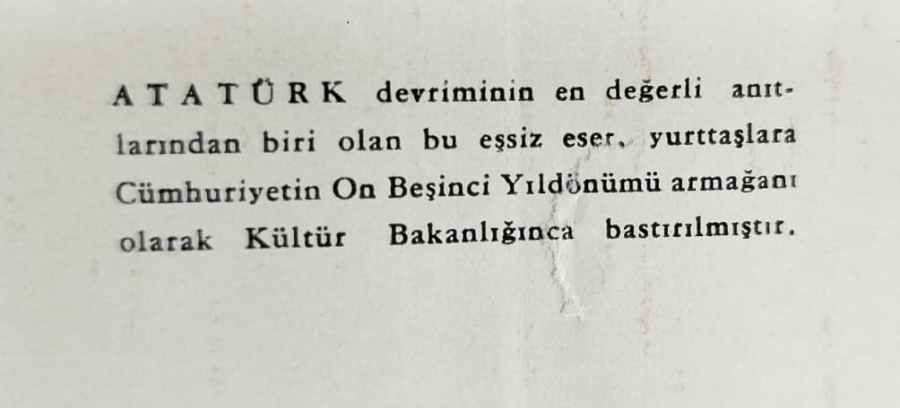 1938 TEK CİLT 600 SAYFA KÜLTÜR BAKANLIĞI ARMAĞAN İZMİR CİLTÇİ İMZALI NADİDE ATATÜRK NUTUK KİTABI ORJINAL BASKI DONEM URUN