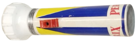 1960 PERTRIX MARKA F. 259 MODELİ METAL VINTAGE PİLLİ EL FENERİ,
