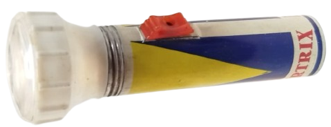 1960 PERTRIX MARKA F. 259 MODELİ METAL VINTAGE PİLLİ EL FENERİ,