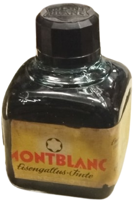 1930 ESKİ MONTBLANC DEMİR MAZI MÜREKKEBİ ŞİŞESİ TARİHİ KOLEKSİYONLUK NADİDE DOLMA KALEM MÜREKKEBİ